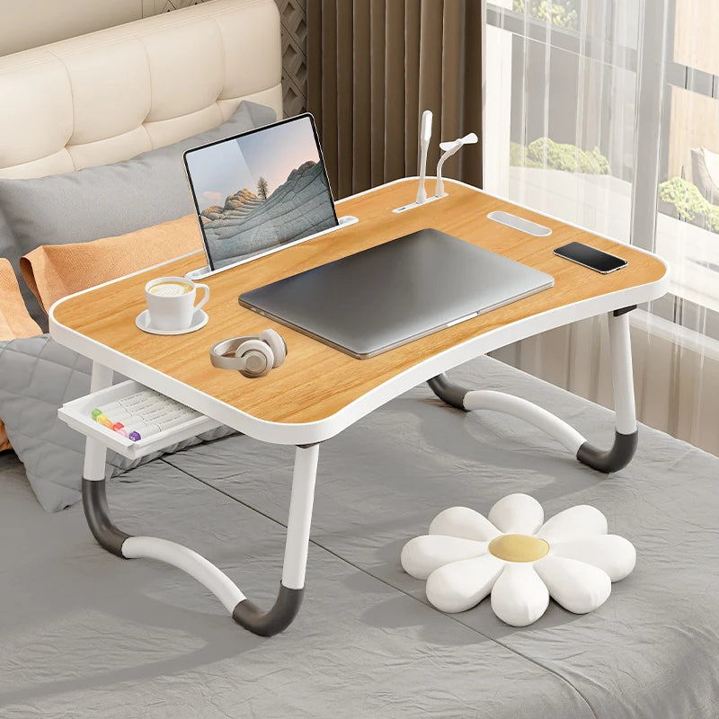 DYJ DAYIKA-S Foldable Laptop Desk With USB Light Cup Holder