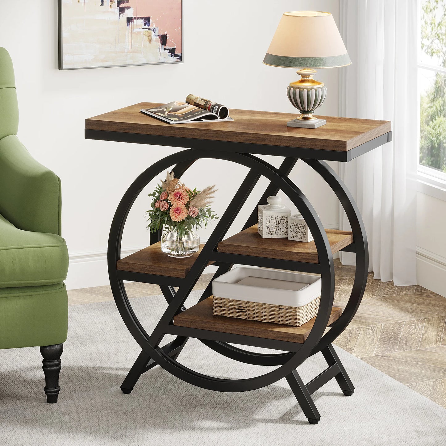 Tribesigns End Table 3 Tier Side Table With Storage