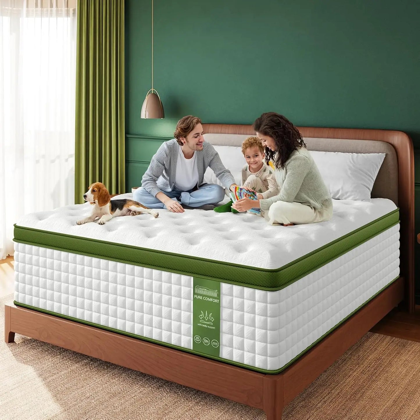 BedStory Hybrid Mattress Gel Memory Foam and Pocket Springs