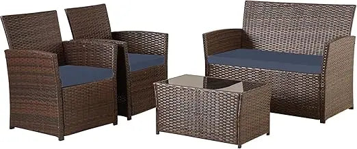 Modular Wicker Outdoor Patio Sectional Sofa Set PE Rattan
