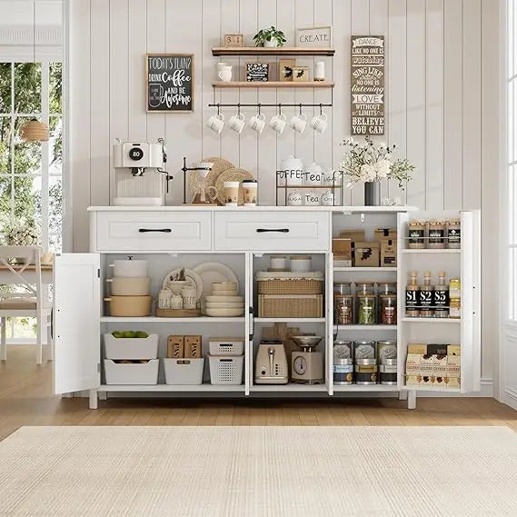 Sideboard Buffet Cabinet With Storage For Home Kitchen