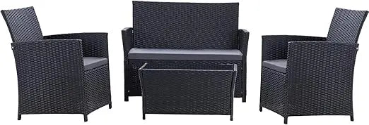 Modular Wicker Outdoor Patio Sectional Sofa Set PE Rattan