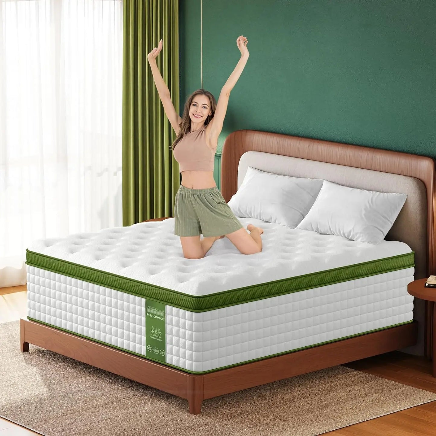 BedStory Hybrid Mattress Gel Memory Foam and Pocket Springs