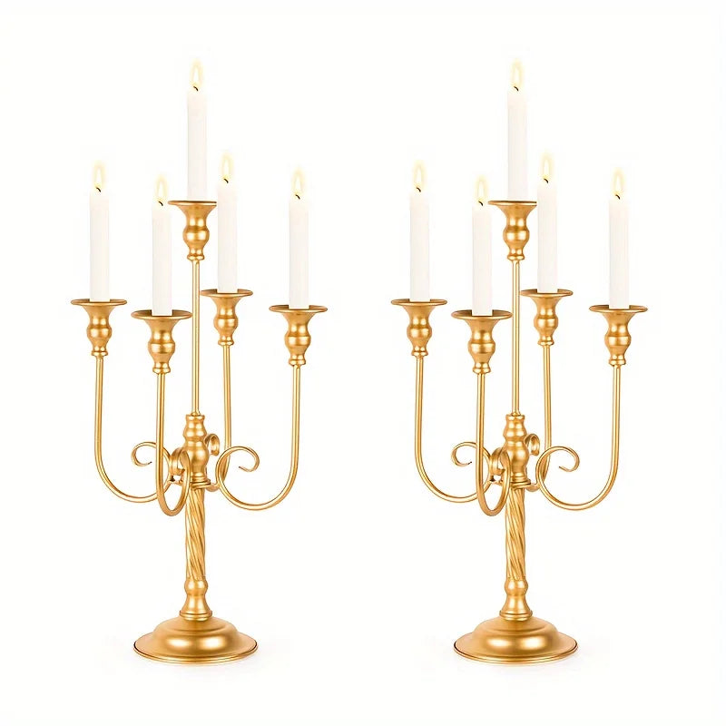 Five Candle Holders For Weddings And Banquet Events