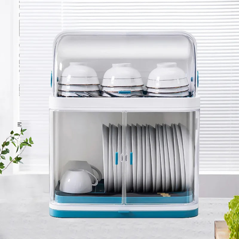 Hign-Concerned Dish Rack Drain Board With Lid Cover