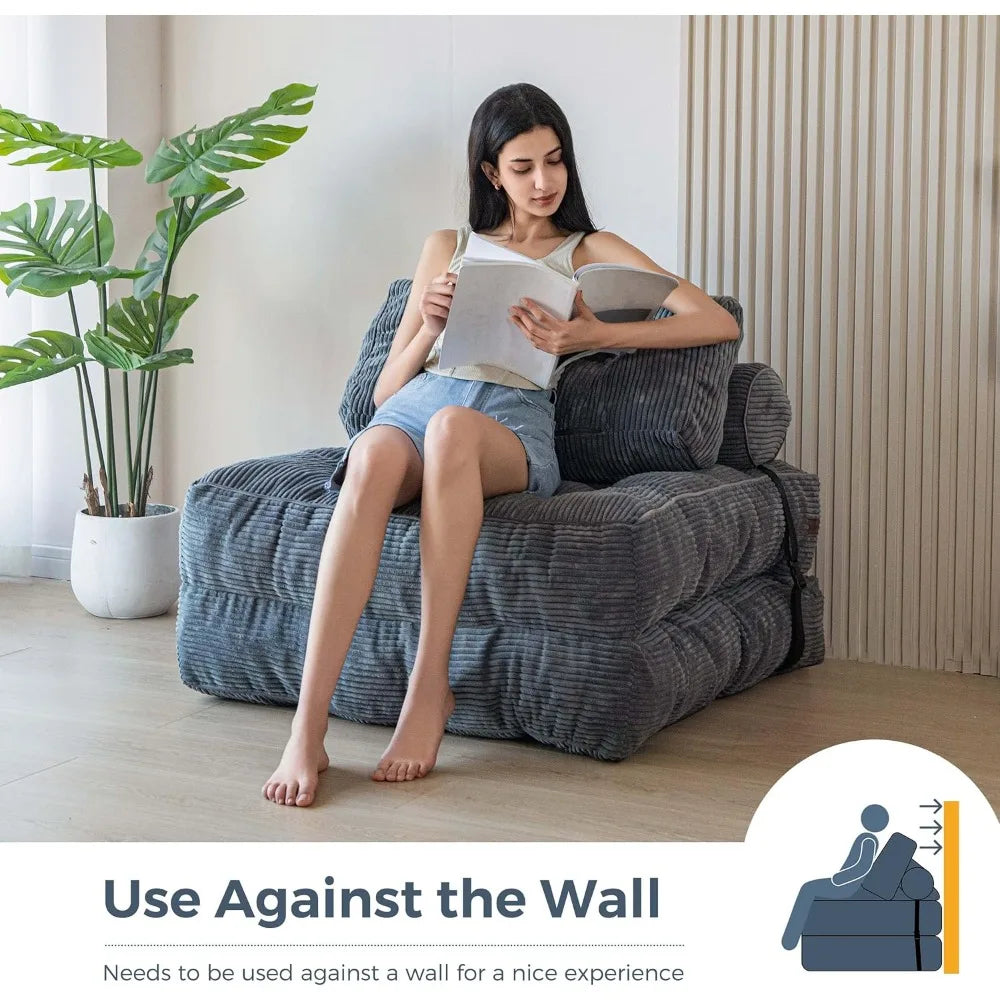 Combination Folding Sofa Bed Sleeper Chair With Support
