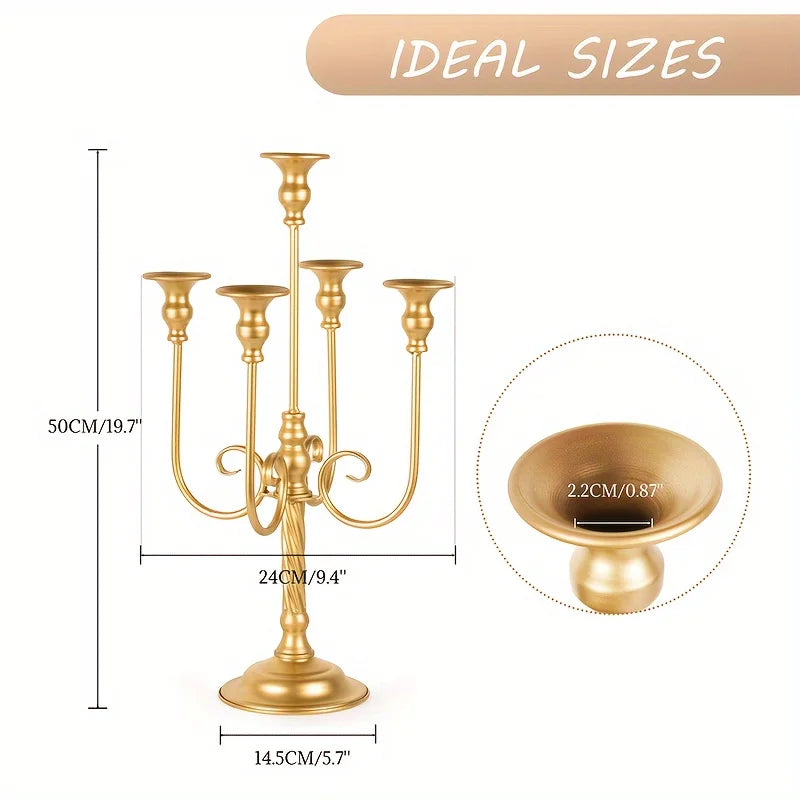 Five Candle Holders For Weddings And Banquet Events