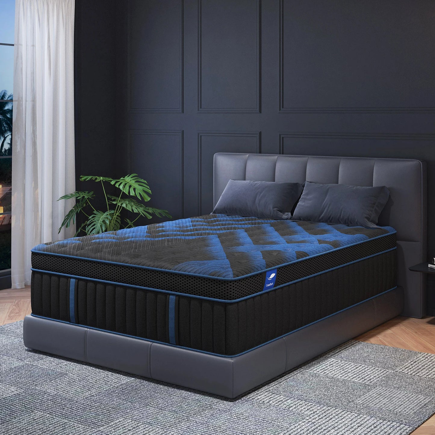 Gel Memory Foam Hybrid Pocket Spring Mattress In A Box