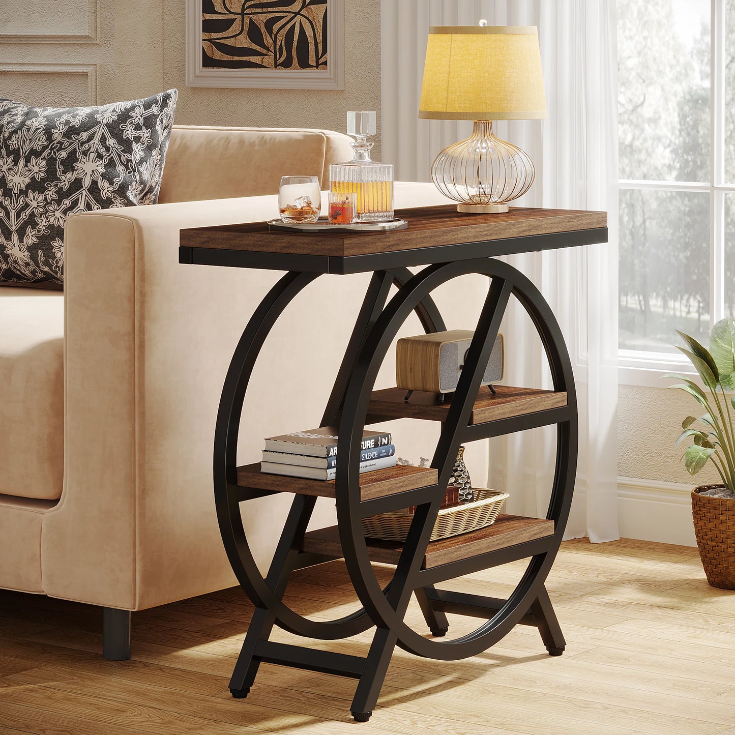 Tribesigns End Table 3 Tier Side Table With Storage