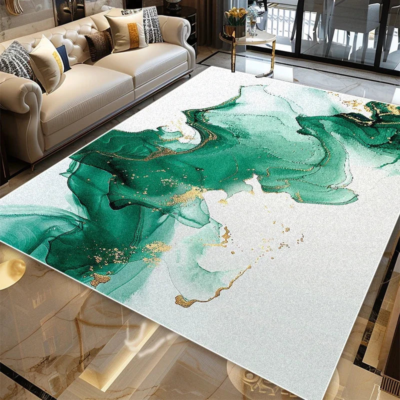 Hign-concerned Nordic Marble Area Rug For Living Room