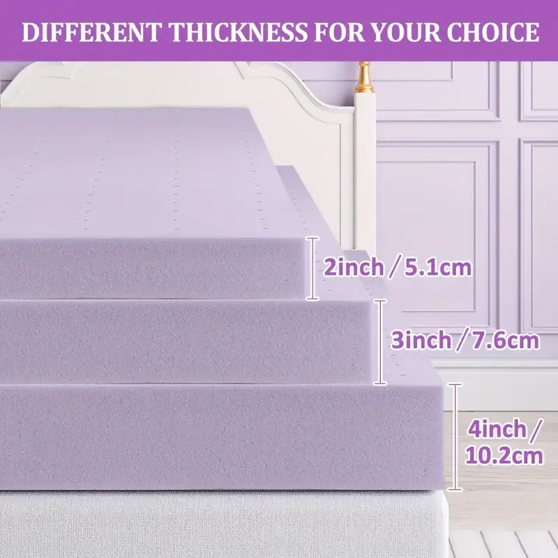 Maxzzz Memory Foam Mattress Topper Cooling Gel Infused