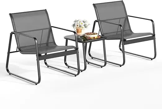 Patio Chairs Set Of 2 Outdoor Bistro Furniture Collection