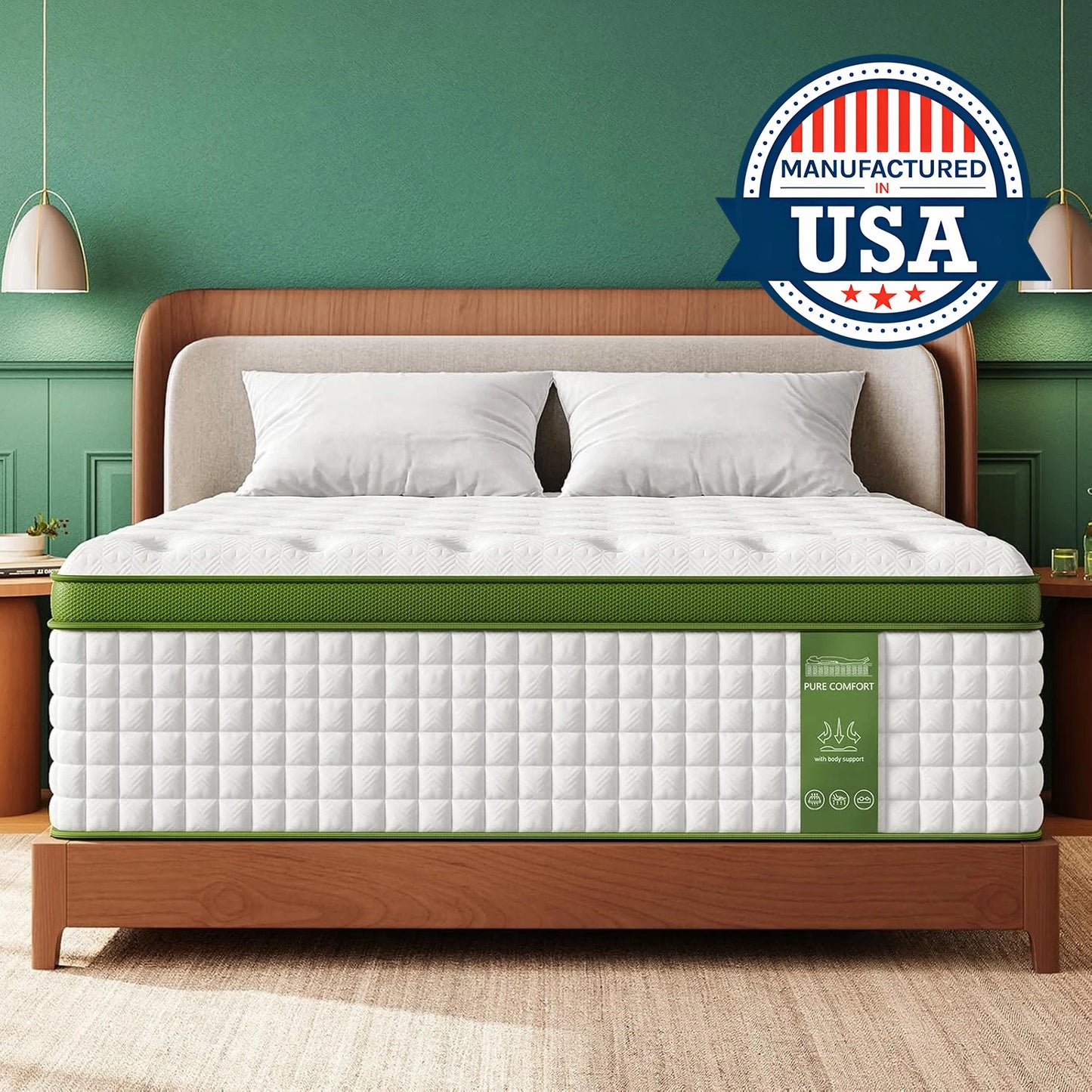 BedStory Hybrid Mattress Gel Memory Foam and Pocket Springs
