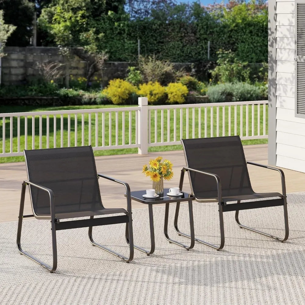 Patio Chairs Set Of 2 Outdoor Bistro Furniture Collection