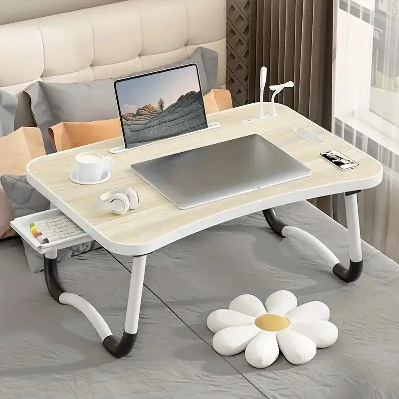 DYJ DAYIKA-S Foldable Laptop Desk With USB Light Cup Holder
