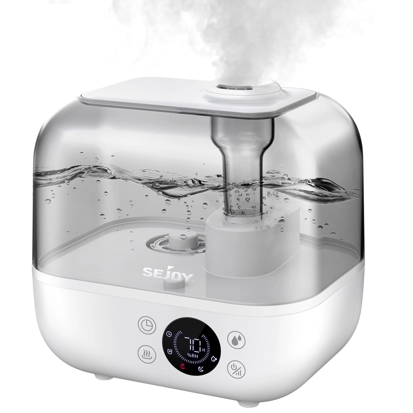 Sejoy Ultrasonic Humidifier With Essential Oil For Bedroom