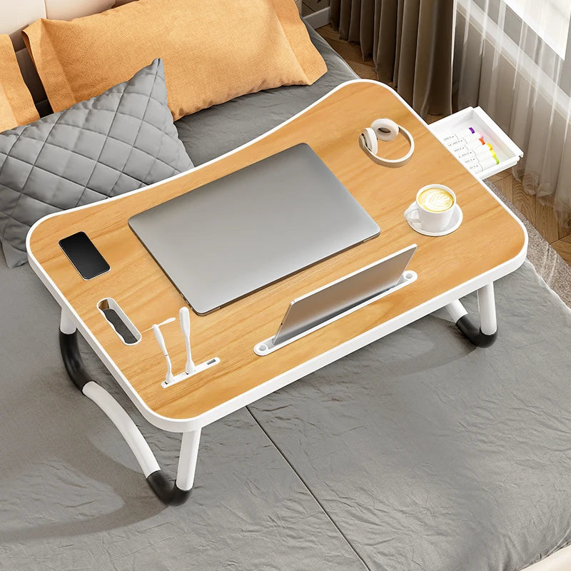 DYJ DAYIKA-S Foldable Laptop Desk With USB Light Cup Holder