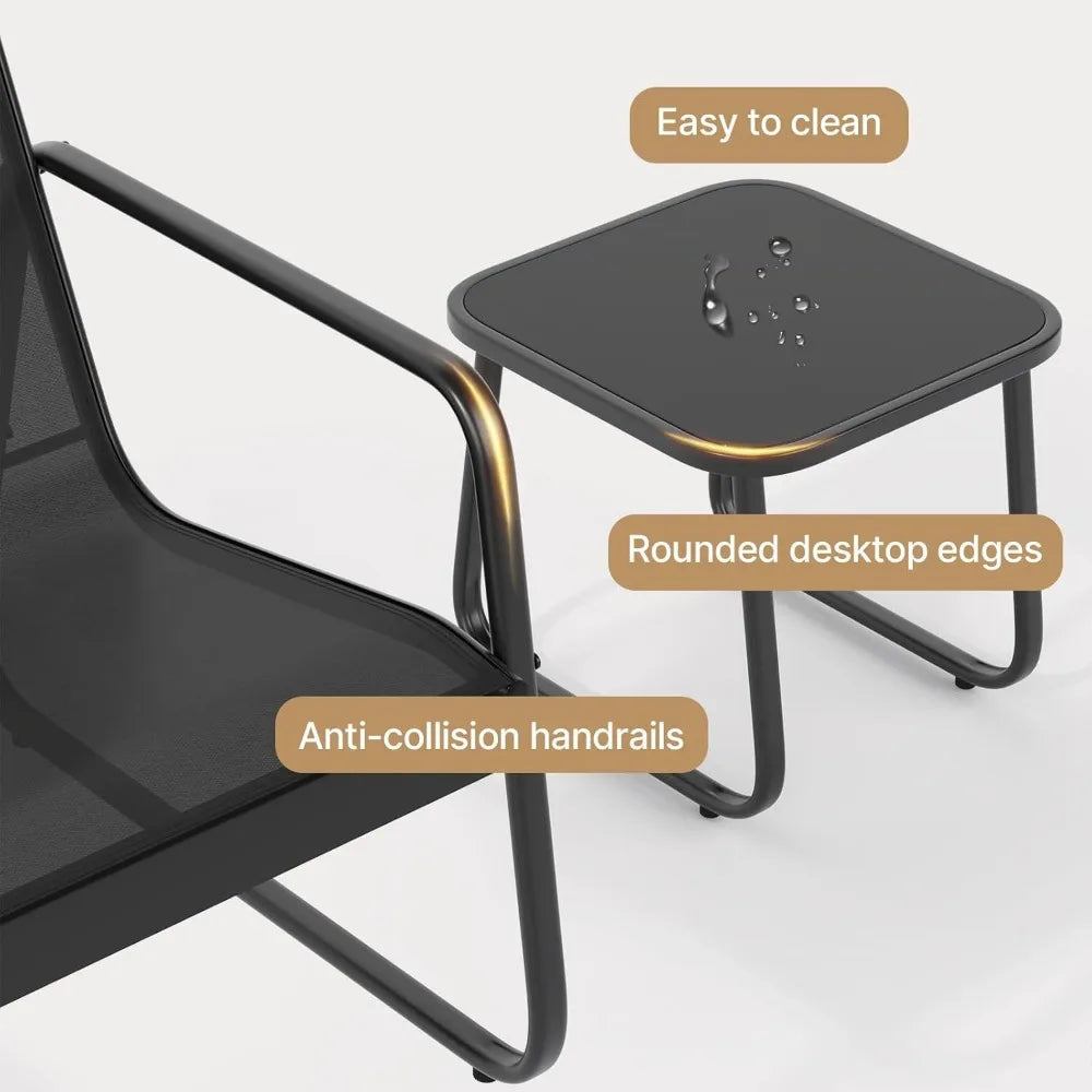 Patio Chairs Set Of 2 Outdoor Bistro Furniture Collection
