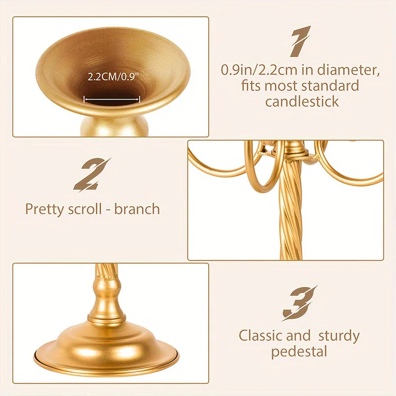 Five Candle Holders For Weddings And Banquet Events