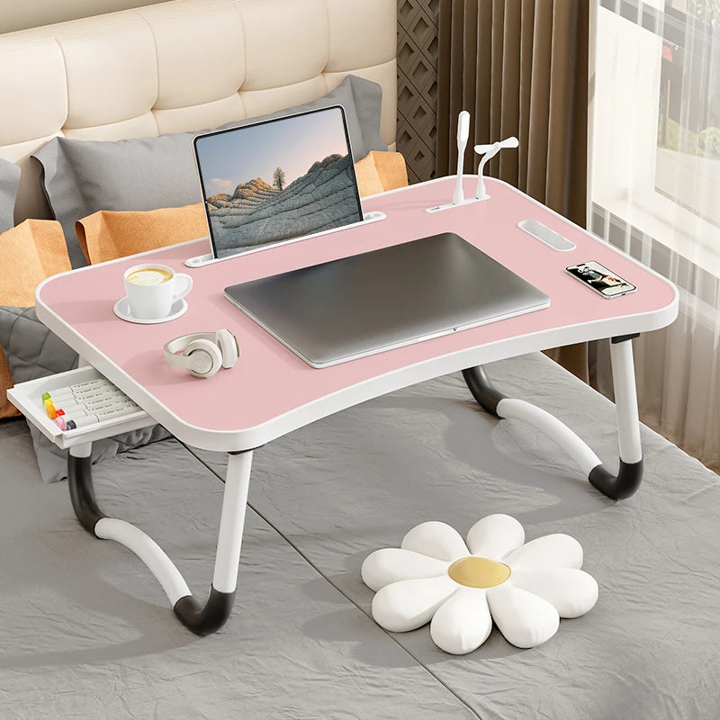 DYJ DAYIKA-S Foldable Laptop Desk With USB Light Cup Holder