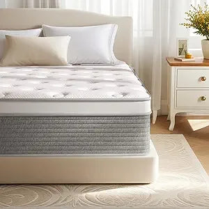 TIFICY Memory Foam Pocket Spring Mattress Medium Firm