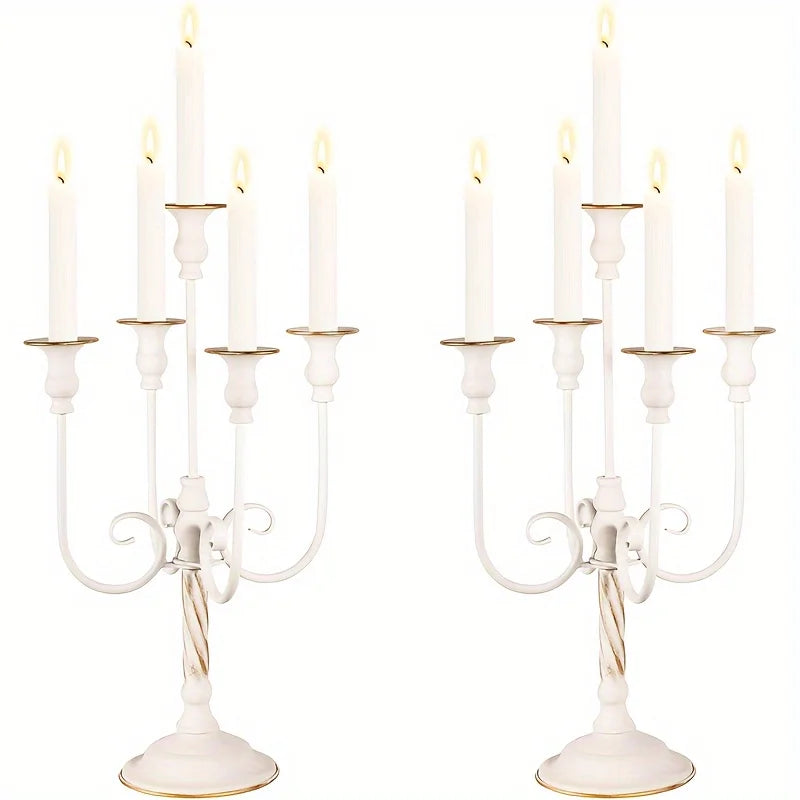 Five Candle Holders For Weddings And Banquet Events