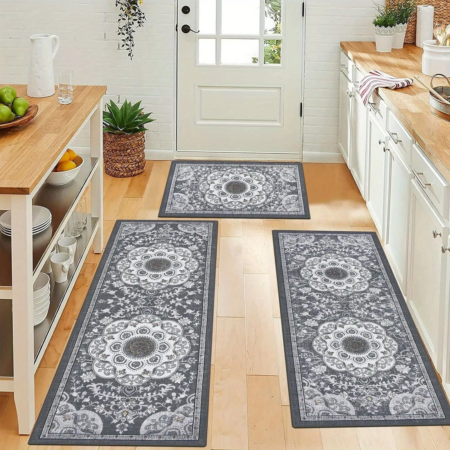 Tianjin Bohemian Kitchen Floor Mats Non Slip Washable Rugs