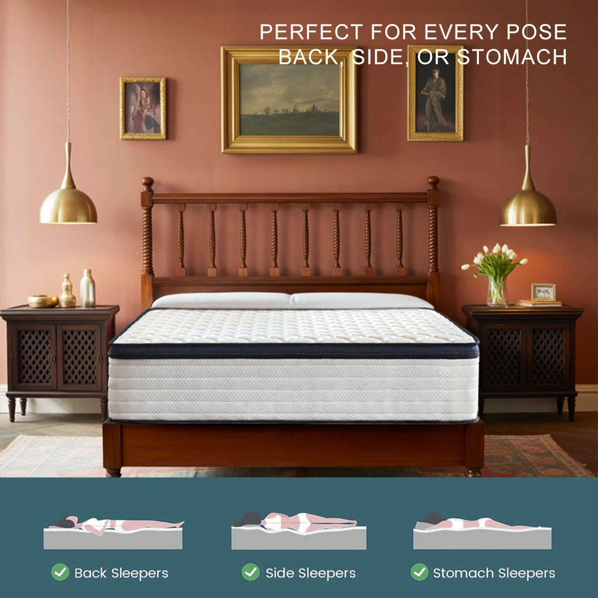 Amztree Hybrid Mattress Medium Firm Pressure Relief