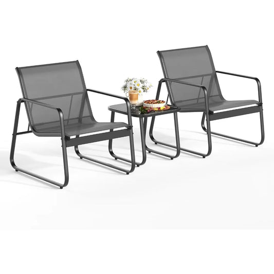 Patio Chairs Set Of 2 Outdoor Bistro Furniture Collection