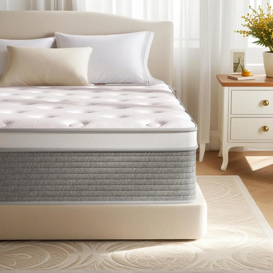 TIFICY Memory Foam Pocket Spring Mattress Medium Firm