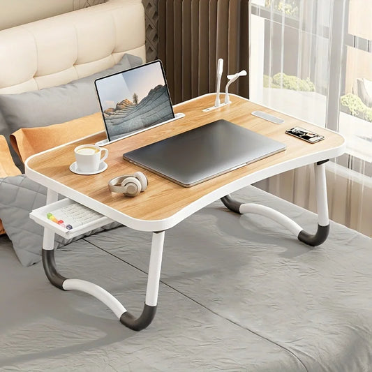 DYJ DAYIKA-S Foldable Laptop Desk With USB Light Cup Holder