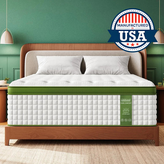 BedStory Hybrid Mattress Gel Memory Foam and Pocket Springs