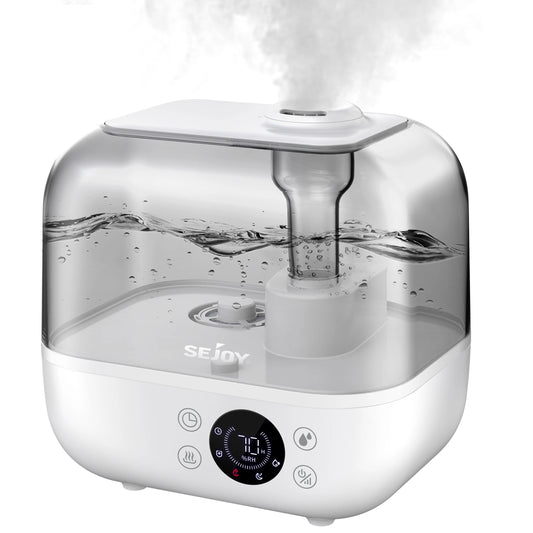 Sejoy Ultrasonic Humidifier With Essential Oil For Bedroom